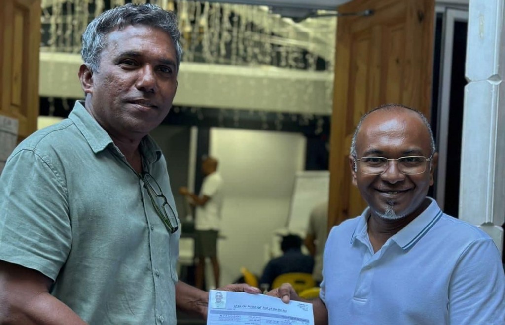 Environment ge State Minister ge magaamun Mujuthabaa vaki kohfi