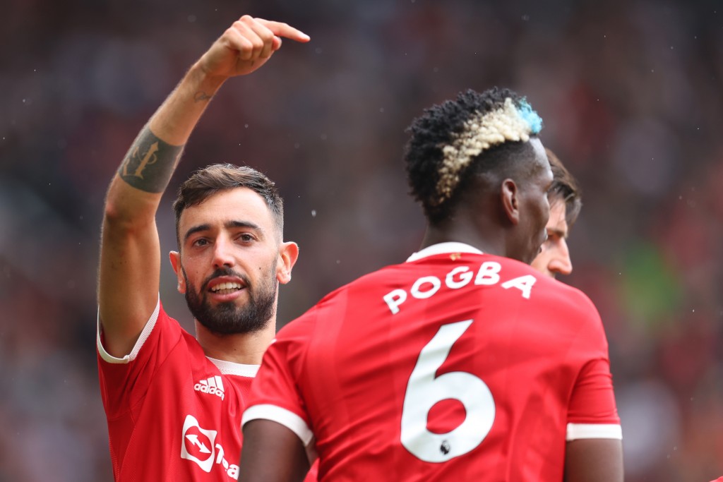 Bruno ge hattrick eh, Pogba ge 4 assist, United ah 5 thareege molheh
