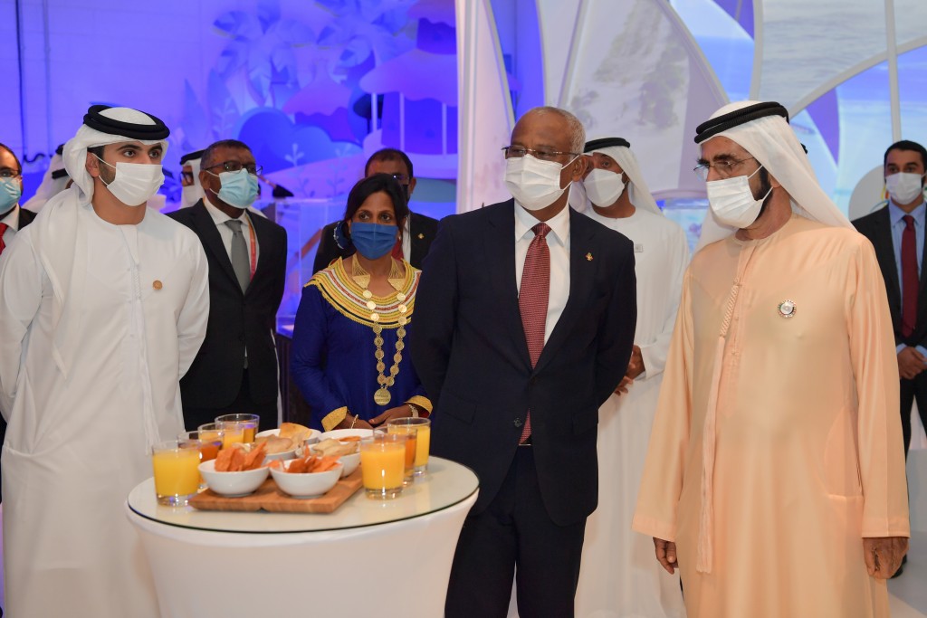 Raeesuljumhooriyaa  Dubai Expo 2020 ge Raajjeyge Pavilion bahllavailehvvun