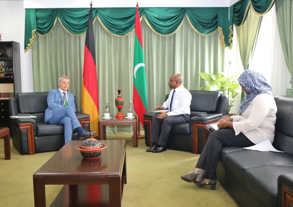 Ambassador of Germany calls on Foreign Minister Abdulla Shahid