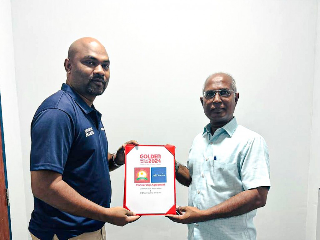 Golden Futsal Challenge 2024 ge Gold Partner akah Al Shaali Marine