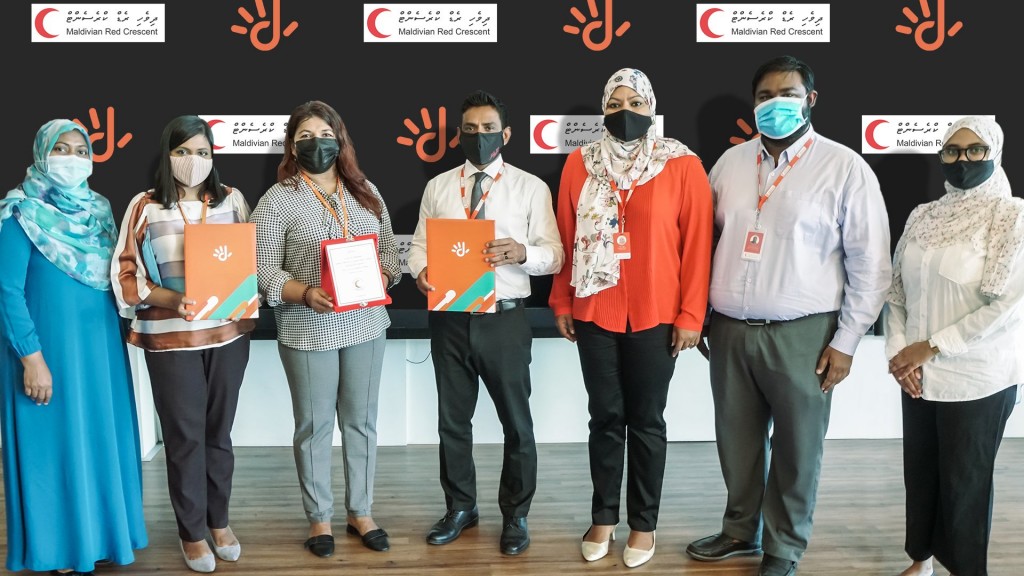 Dhivehi Red Crescent inn insaaniyathattakai kuraa masahkathah Dhiraagun ehee foarukohdhenee
