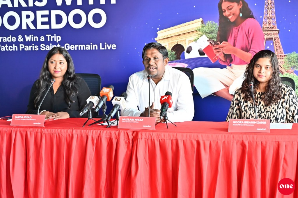Ooredoo ge haassa lucky draw in PSG matcheh balailan Paris ah dhiumuge furusathu