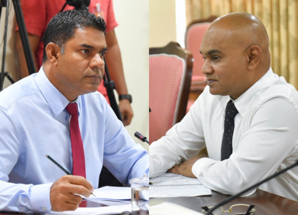 Budget committee ge mugarrirakah Naaashiz naaibu mugarrirakah Muhamed Rasheed