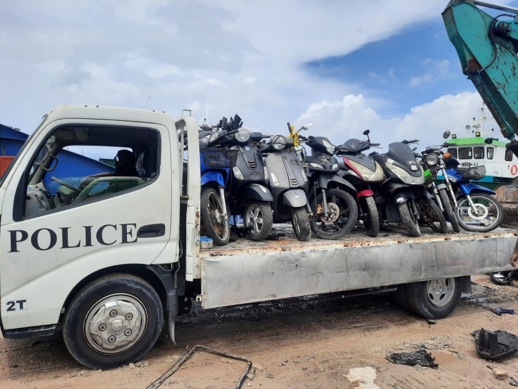 Police destroy over 400 unclaimed vehicles