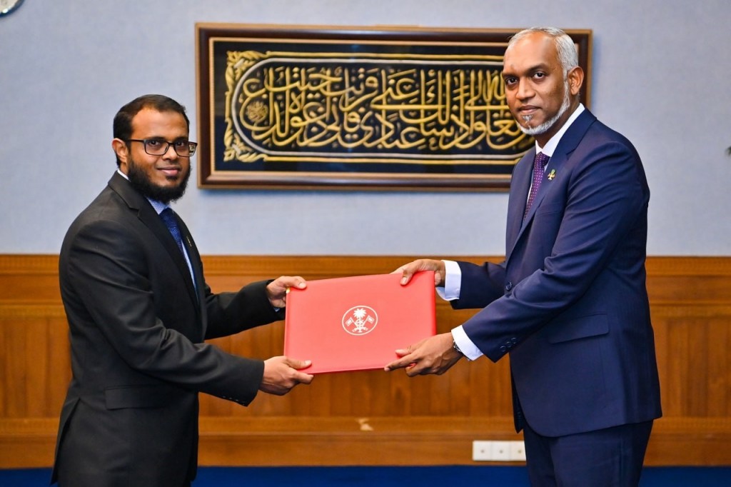 Special envoy for climate change ge magaamah Ali Rasheed