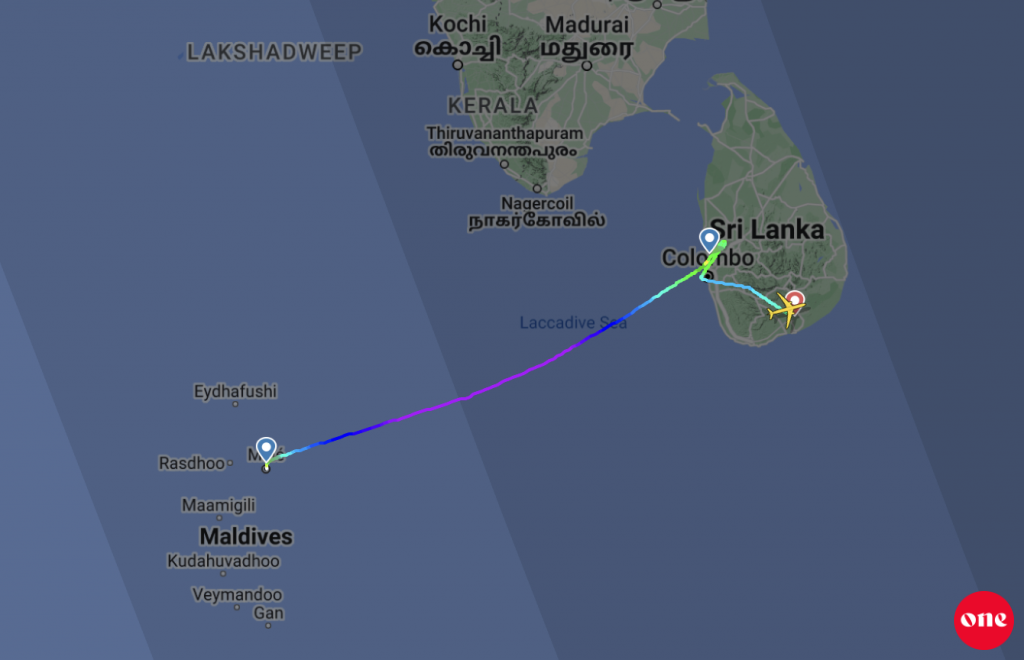Moosun goasvumaa gulhigen Male' in Colombo ah dhathurukuri flight eh Mattala Airport ah divert kohffi