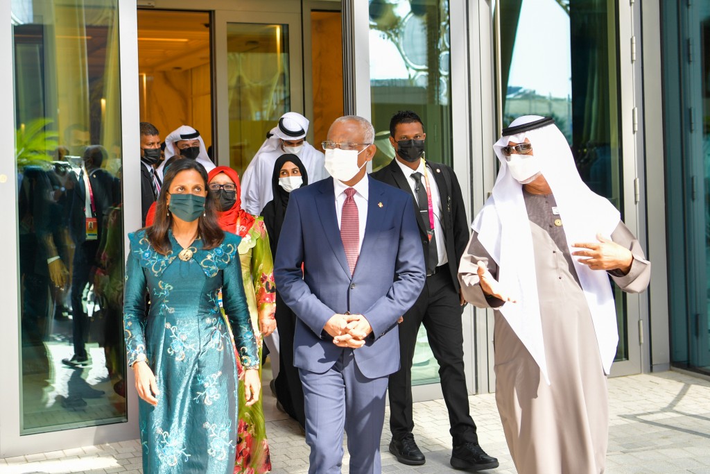 #Photo : Raeesuljumhooriyaage dhekanbalun Dubai Expo ah ziyaaraiy kurehvun