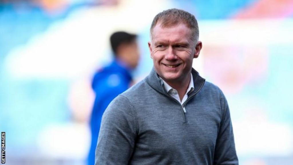 United ge legend inge club ge coach akah Scholes