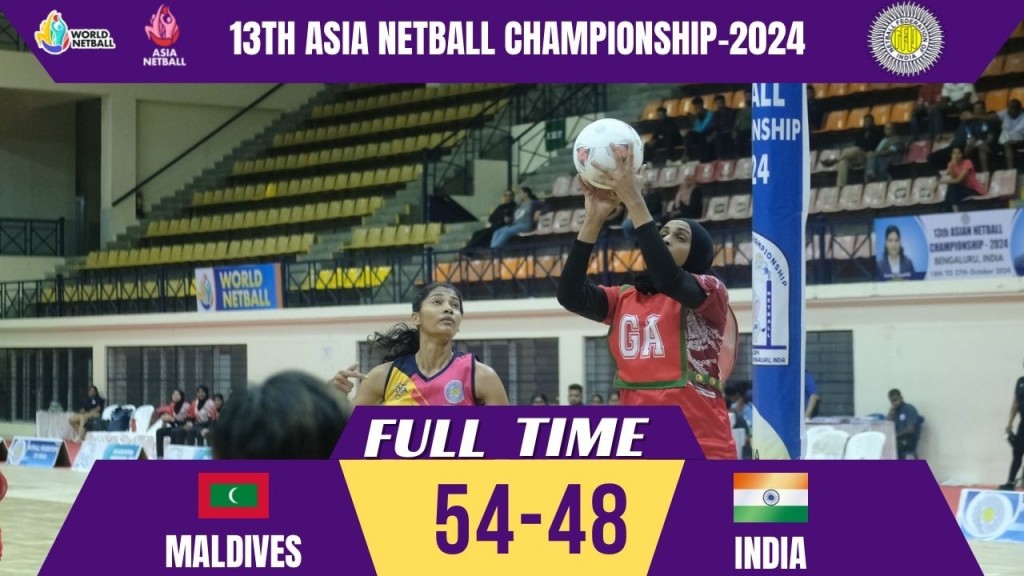 Asia Netball mubaaraaiy: Raajje in host India ves balikoffi