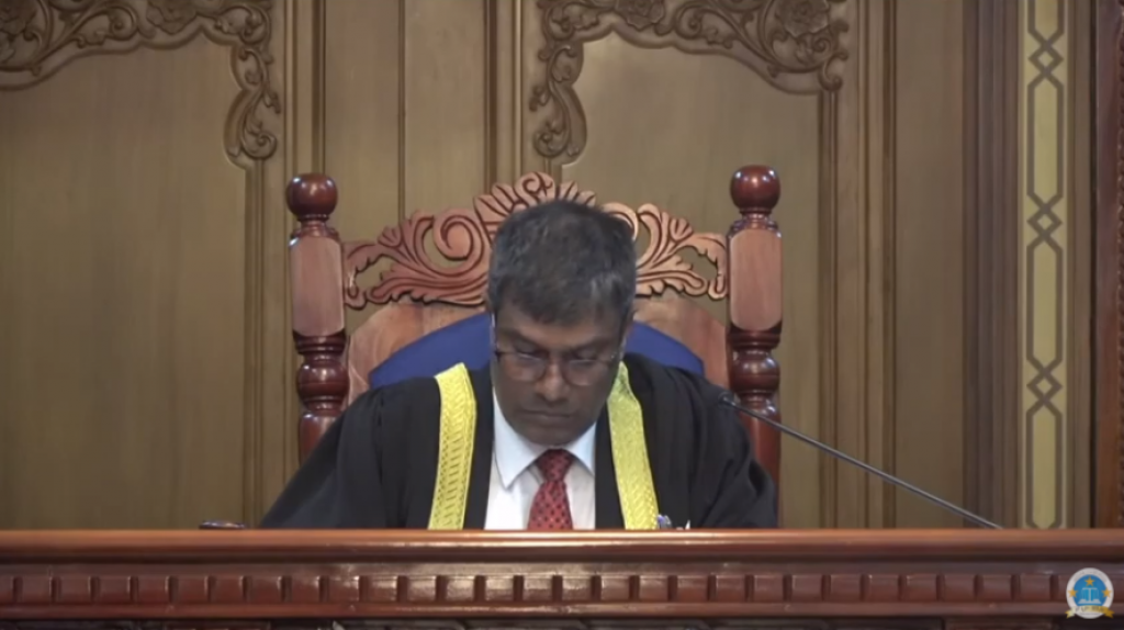 Dhauvaa eh kuriah gendhan nimmaa nimmun, dhen isthiunaafu nukureveyne kamah supreme court in kanda alhaifi
