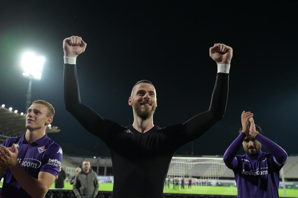 Fiorentina in AC Milan balikuree De Gea 2 penalty mathakoggen