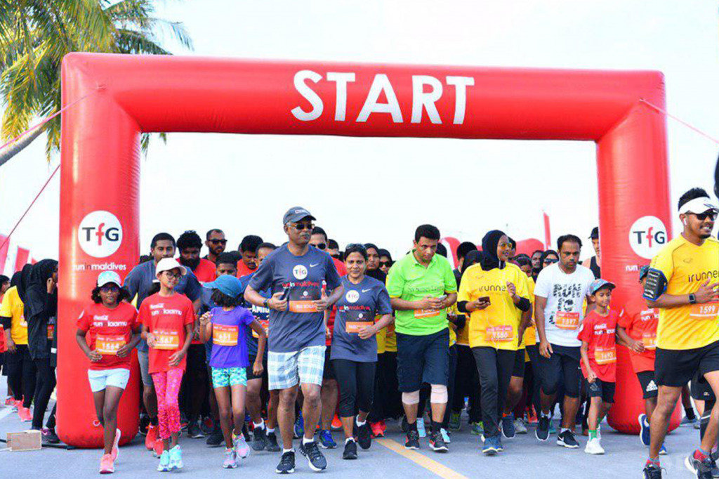 President Solih and First Lady take part in TfG 5km run