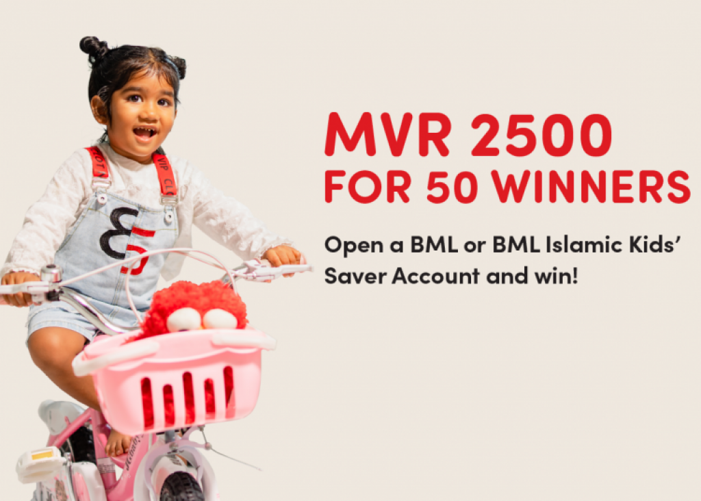 BML kids saver account eh hulhuvaige faisaa ge inaamu hoadhumuge furusathu