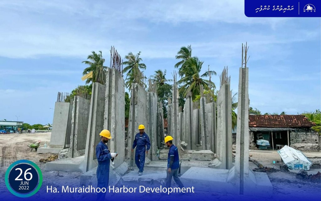 Muraidhoo ban'dharu hedhumuge mashroouge dhashun aa harbour ge basing funn kurumuge 80 percent nimijje