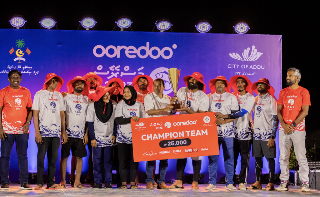 Addu gai beyhvi Ooredoo mas reyhuge champion kan team fehurihsah