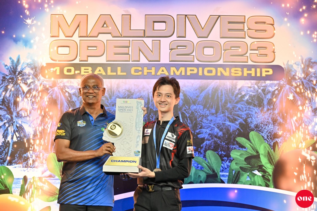 Maldives Open Billiard mubaaraathuge champion kan Chinese Taipe Ko Ping Chung ah