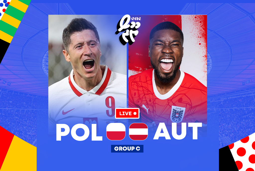 EURO 2024: Poland 1-3 Austria (Half Time)