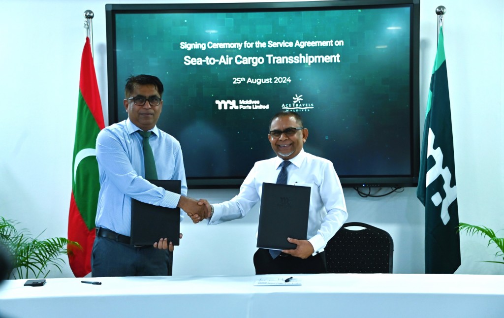 MPL in Qatar airways aa gulhigen Sea-to-air cargo hidhumaiy fashanee