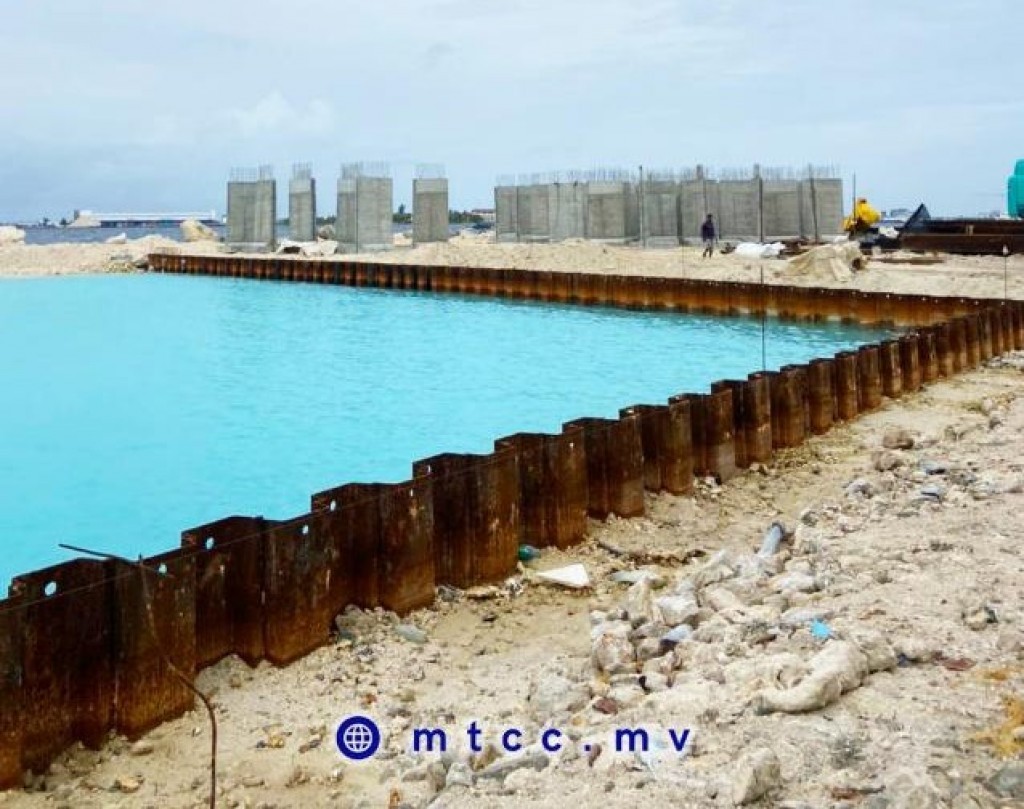 Large portion of Dhoonidhoo harbor development completed