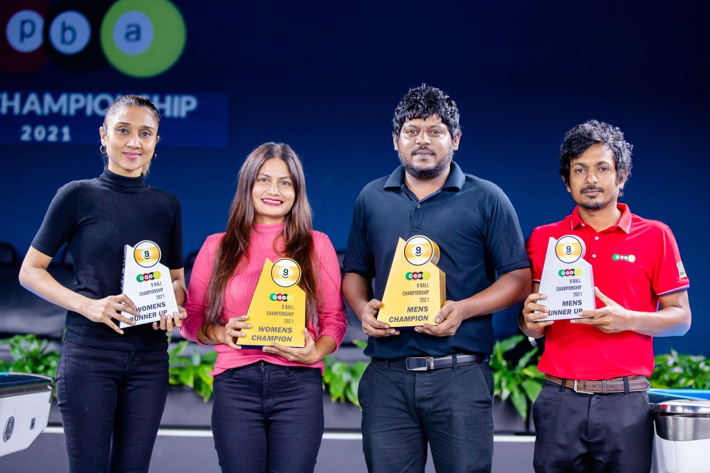 MPBA ge 9 Ball Championship ge champion kann Fayaz aai Dheena ah