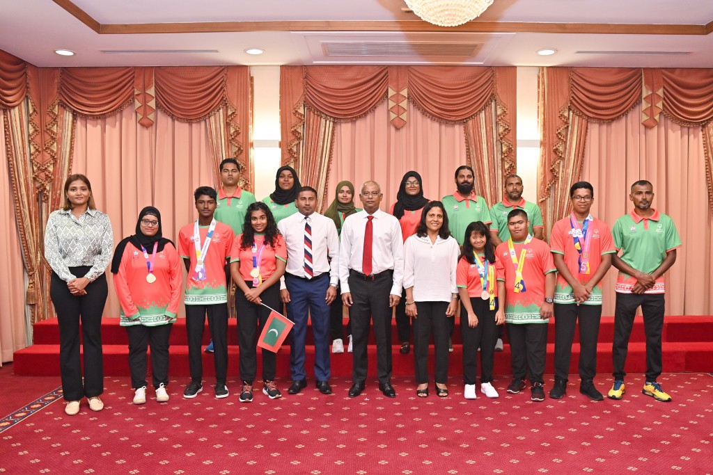 Photo: Special Olympics gai baiverivi raajjeyge athlete innah maruhabaa kiyun