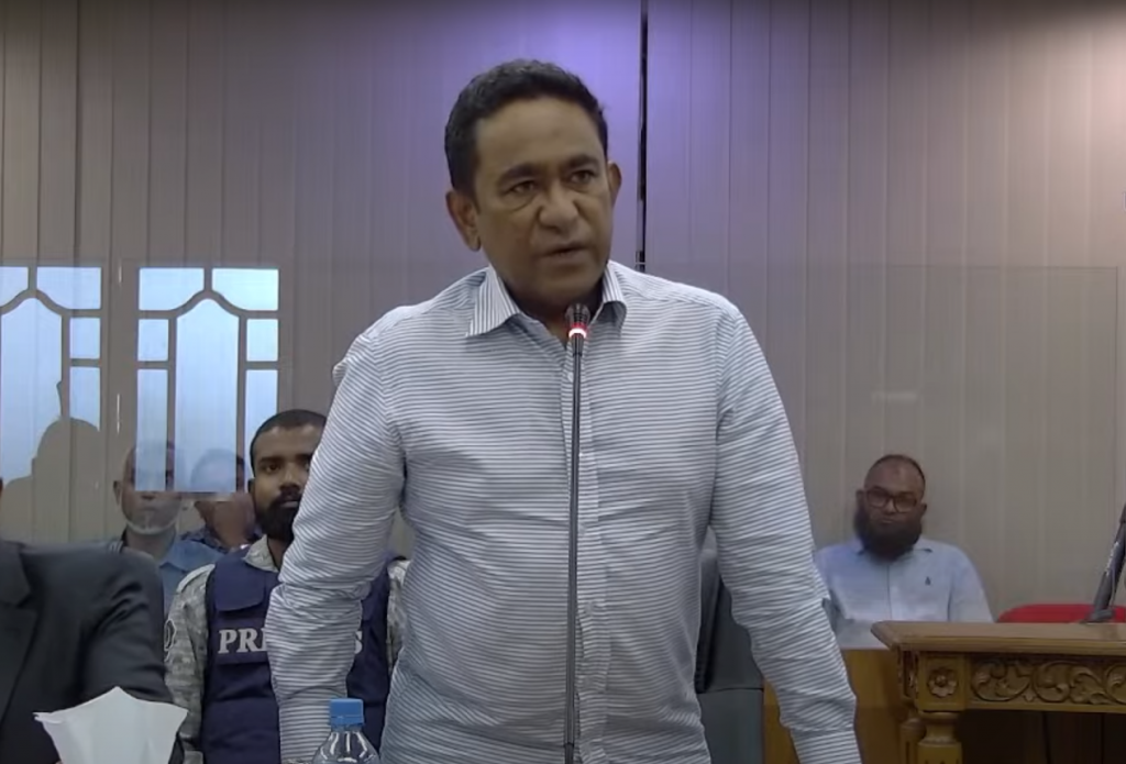Midu baavvan oth raees Yaameen ge shareeath PG in edhigen cancel koffi