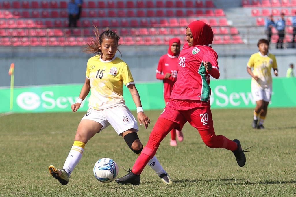 SAFF women's championship: Raajje kolhah Bhutan in 13 goal jahaifi