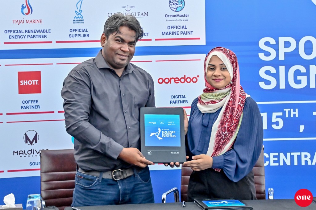 ONE Photo: Maldives Marine Expo ge Sponsor innaa eku soi kurun