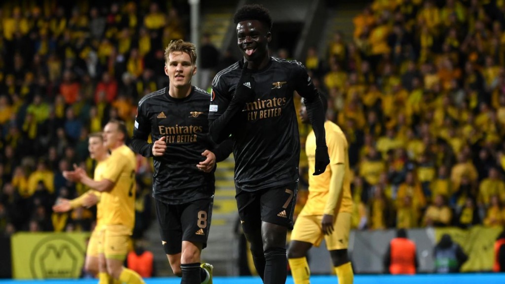 United molhuvee fahu minute gai, Saka ge goal in molhuve Arsenal knockout aa gaathah