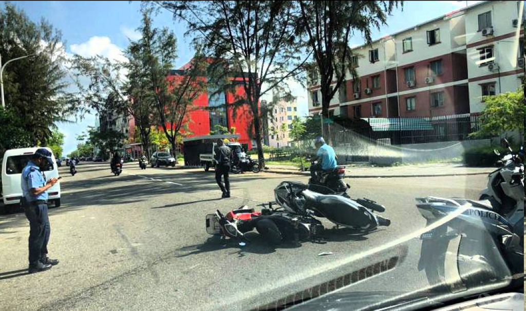Two motorcycles involved in traffic collision in Hulhumale’
