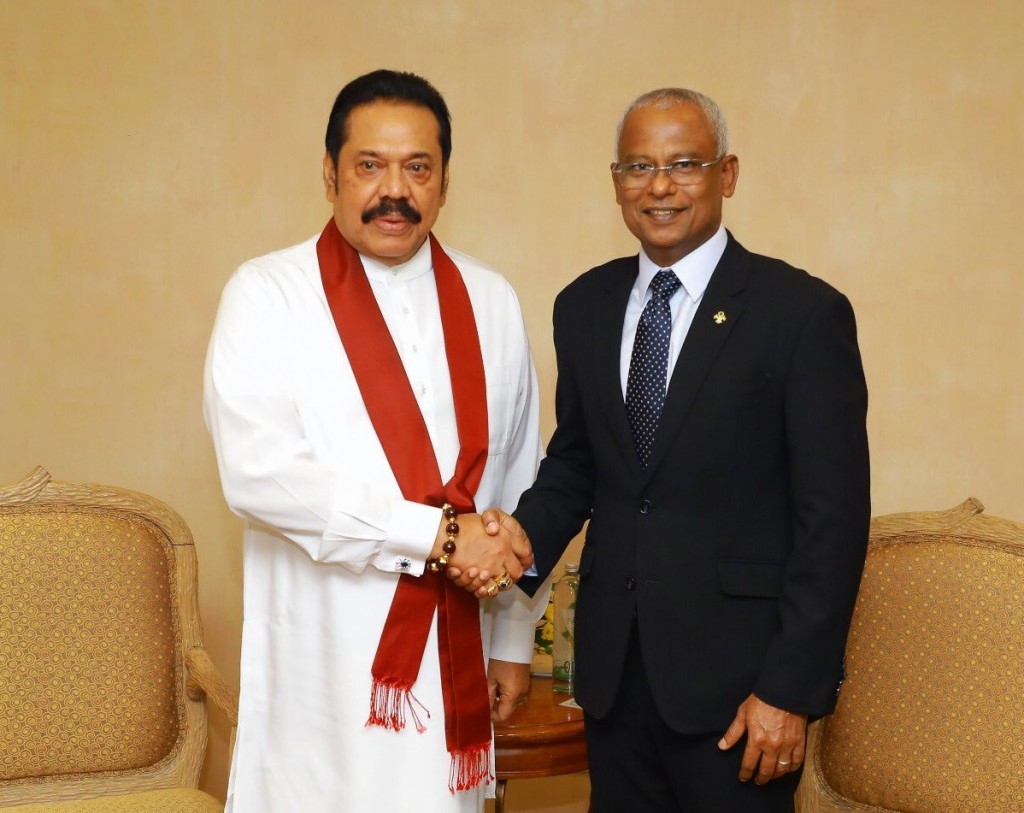 Lanka inthihaabu Rajapaksa ge dheben kaamiyaabu kurevvumun Raees Solih maruhabaa dhannavaifi