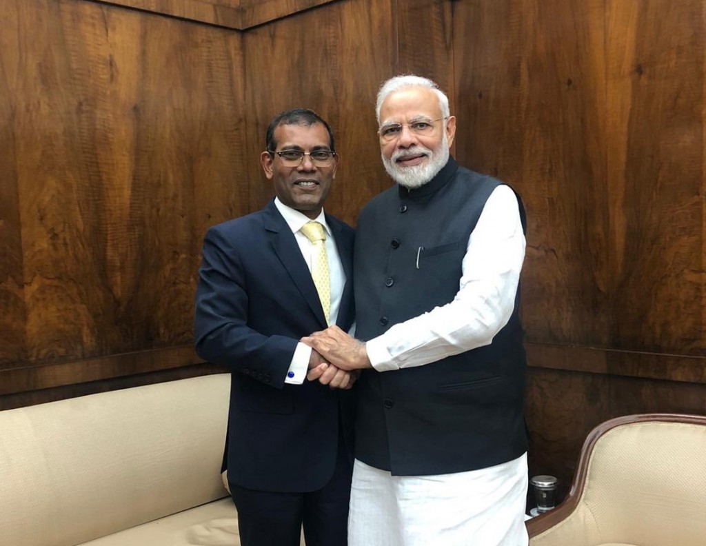India ah ihuthiraam nukuraa nama gellun vaanee Raajje ah: Nasheed
