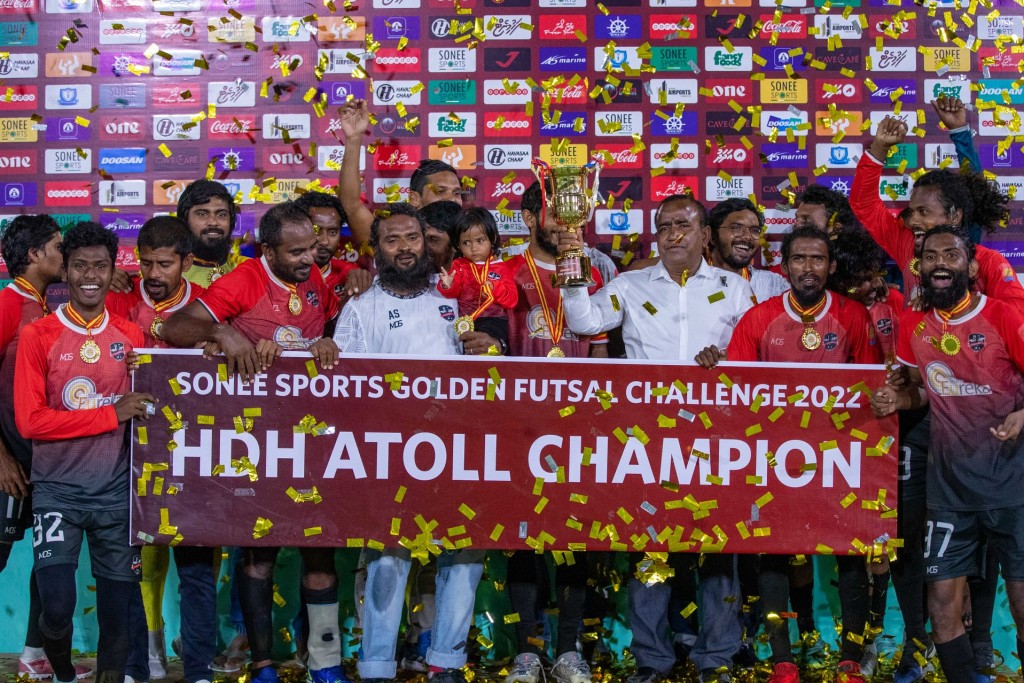 Shaappe ge 4 goal aaeku Vaikaradhoo balikoh, Atoll champion kan Naivaidhoo ah