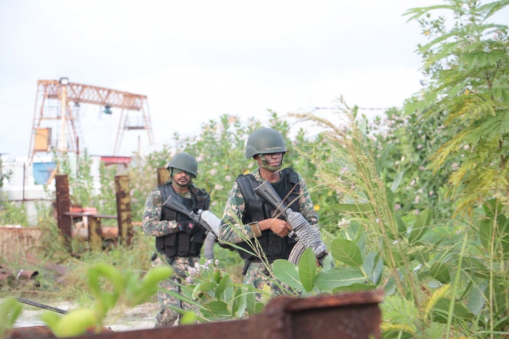 Weapons trainings underway in some islands and resorts in Lhaviyani Atoll