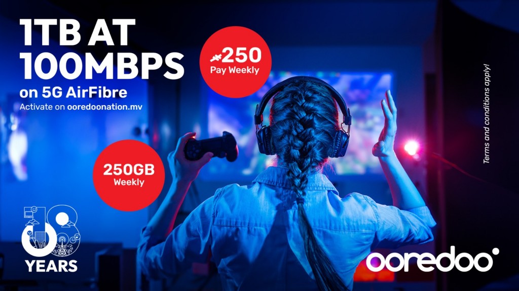 Ooredoo 5G AirFibre router in 50 percent discount,  gamers ah 250 GB libey plan eh!