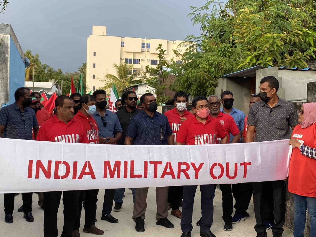 Raees Nasheed hushahelhuvvi ''India Out'' campaign ge massala 241 Committee gai maadhamaa fashanee