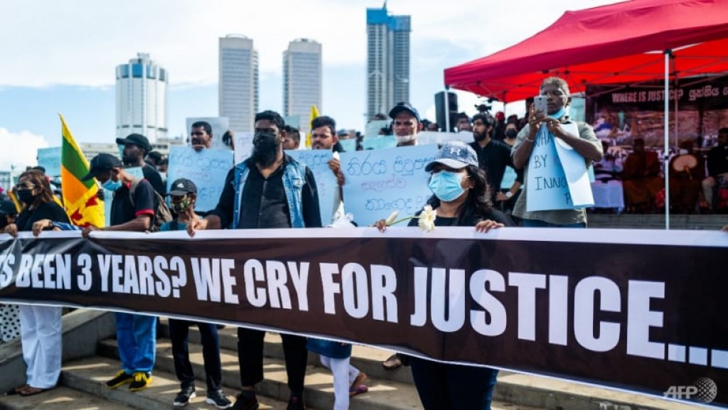 Sri Lankan protesters demand justice for 2019 Easter Sunday victims