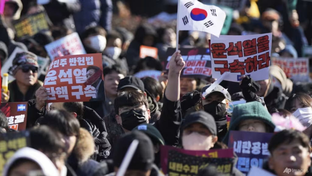 Protesters gather ahead of second impeachment vote for South Korean president