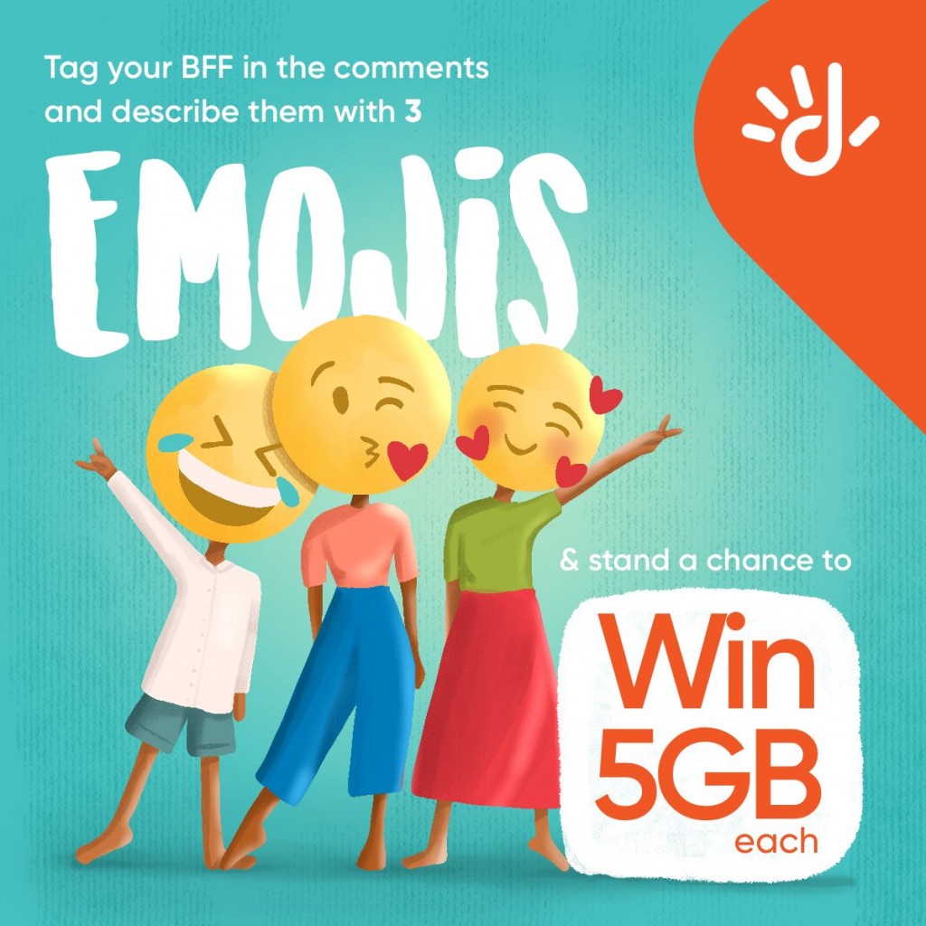 3 emoji in enme gaaiy ekuveriyaa sifakohddheegen dhiraagun 5 GB ge data hiley