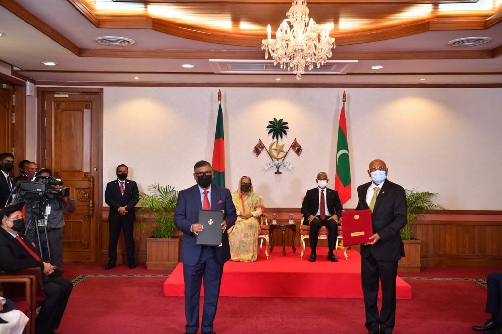 Four key agreements exchanged between the Maldives and Bangladesh