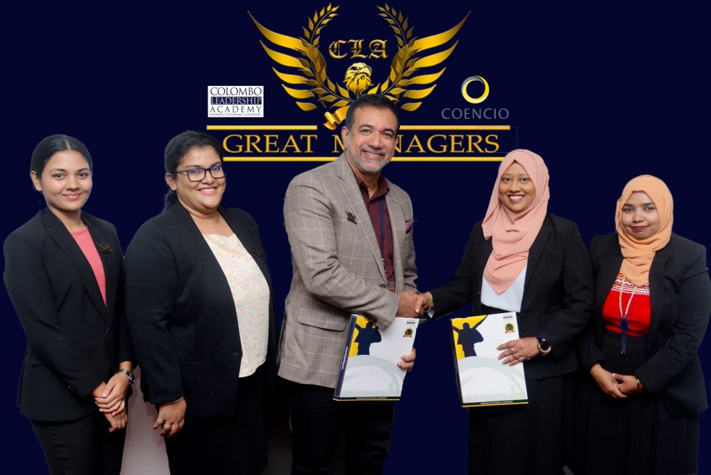 Colombo Leadership Academy in baahvaa Great Managers Award furathama faharah Raahjjeygai
