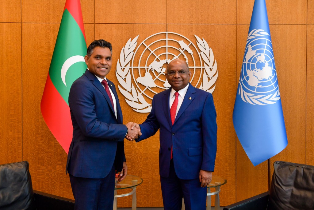 Photo: Naib Raees Faisal Naseem ge New York dhathurufulhu