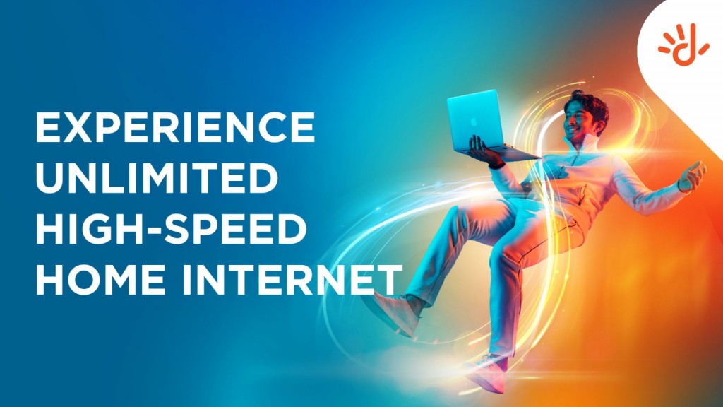 Dhiraagaa eku unlimited high-speed home internet hidhumaiy!