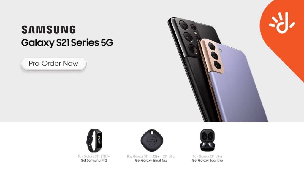 Dhiraagun Samsung Galaxy S21 ge phone thakah preorder ah hulhuvaalaifi