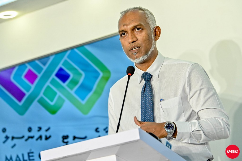 Raees kamaa havaaluve vadaigathumah Muizzu Mayor kamun isthiufaa dhevvaifi