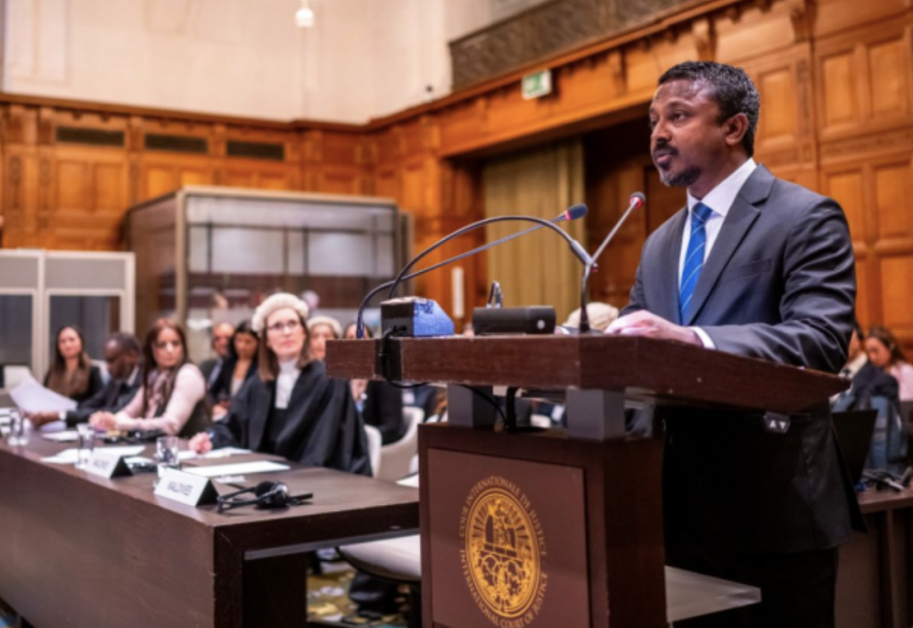 Palestine massalaigai raajjein ICJ ah bayaan hushahalhaifi