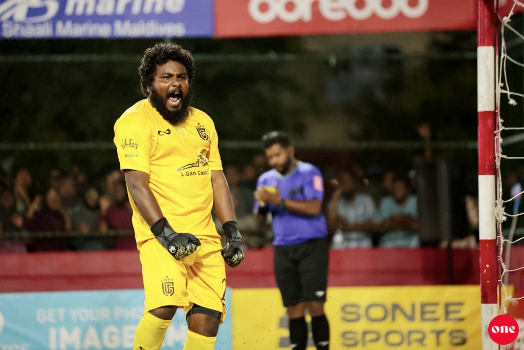 Penalty ah nukuiy Husham ge thafaathaa eku Gan quarter ah, Mathiveri ves quarter ah