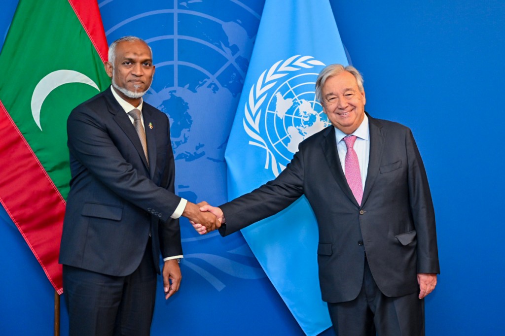 Photo: Raees, UN ge secretary general aa bahdhalukurevvun