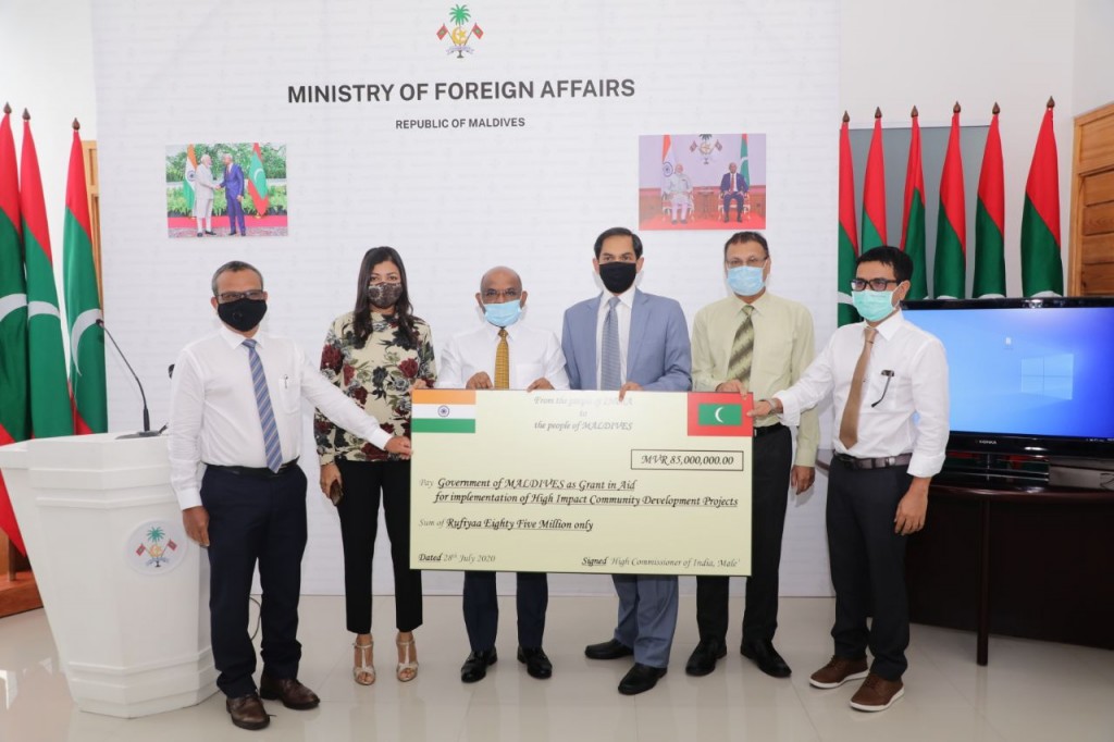 India provides assistance worth MVR 85 million for nine projects